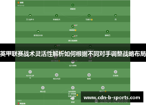 英甲联赛战术灵活性解析如何根据不同对手调整战略布局